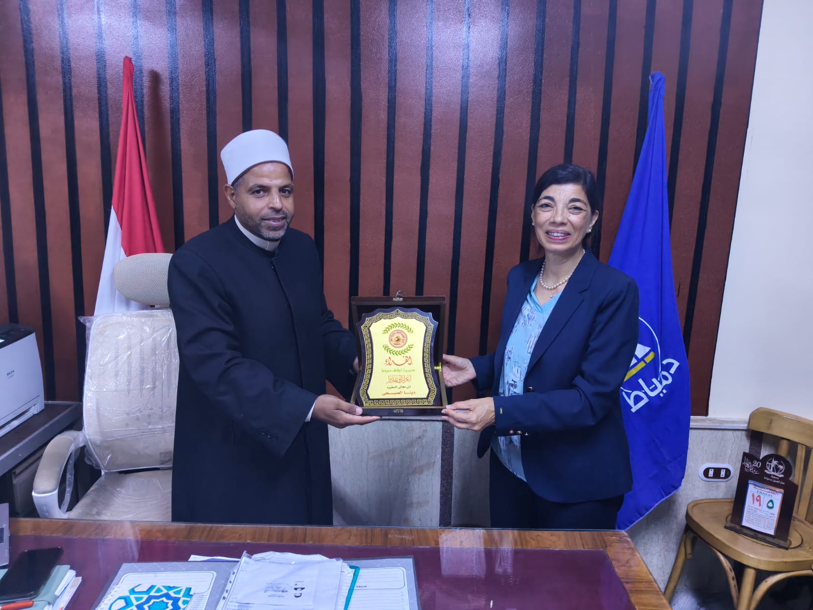 المدير التنفيذي لصندوق مساعدة ضحايا الاتجار بالبشر تلتقي مدير مديرية أوقاف دمياط لبحث سبل التعاون في التوعية بمخاطر الاتجار بالبشر
